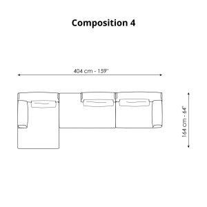Composition 4: 404x164x84cm